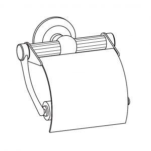 WC-Papierhalter mit Deckel