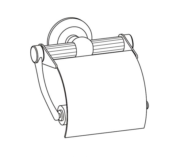 WC-Papierhalter mit Deckel