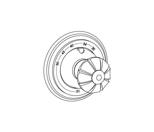 Sichtteile zu Eurotherm-Unterputz-Thermostat