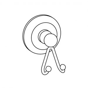 Wandhaken doppelt
